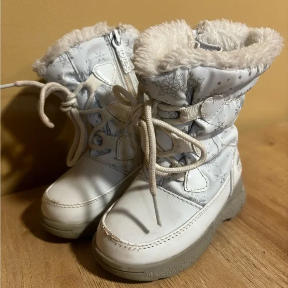 Totes Baby Girl Sherpa Winter Snow Boots - Picture 1 of 4